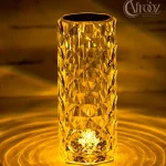 آباژور کریستالی استوانه ای0