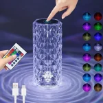 آباژور کریستالی استوانه ای5