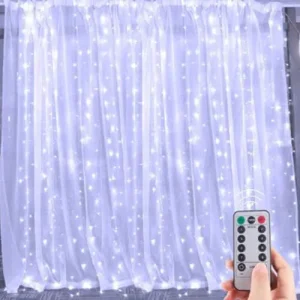 آویز پرده ای سوزنی مهتابی