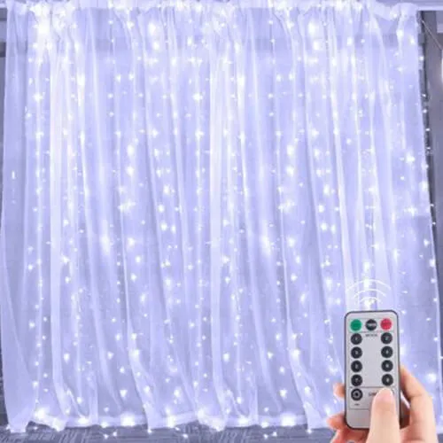 آویز پرده ای سوزنی مهتابی