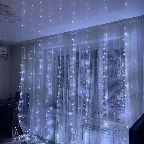 آویز پرده ای سوزنی مهتابی0