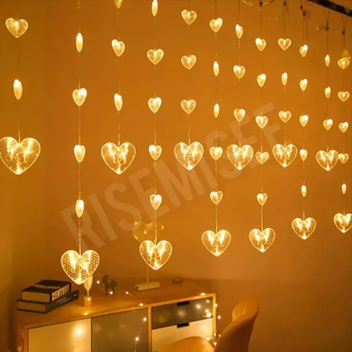 آویز پرده ای قلبی قلبی0