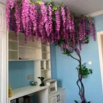 دسته گل سه دسته ای ویستریا سرخابی1
