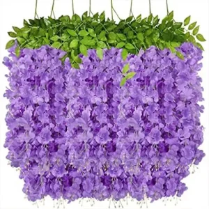 دسته گل سه دسته ای ویستریا یاسی