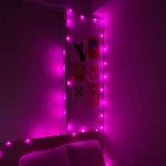 ریسه سوزنی سیم شفاف صورتی2