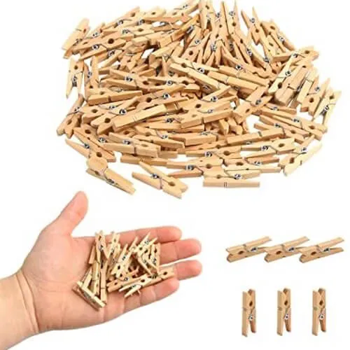 گیره عکس چوبی ساده0