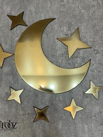 پک ۸ تایی ماه و ستاره طلایی
